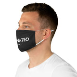 Vaccinated Black Unisex Fabric Face Mask