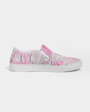 Floral | Light Leaves Women's Slip-On Canvas Shoe - Katrynthia Law