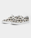 Safari | Snow Leopard Women's Slip-On Canvas Shoe - Katrynthia Law