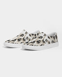 Safari | Snow Leopard Women's Slip-On Canvas Shoe - Katrynthia Law