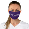Vaccinated Purple Unisex Fabric Face Mask