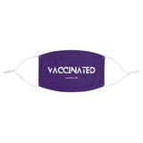 Vaccinated Purple Unisex Fabric Face Mask