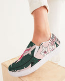 Floral | Pink Jungle Women's Slip-On Canvas Shoe - Katrynthia Law