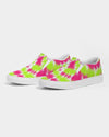 Tie Dye | Pink, Green, White Women's Slip-On Canvas Shoe - Katrynthia Law