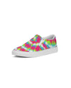 Tie Dye | Pink, Green, Blue, White Women's Slip-On Canvas Shoe - Katrynthia Law
