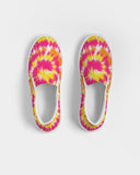 Tie Dye | Yellow, Orange, Pink, White Women's Slip-On Canvas Shoe - Katrynthia Law