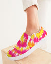 Tie Dye | Yellow, Orange, Pink, White Women's Slip-On Canvas Shoe - Katrynthia Law