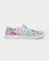 Dreamscape | White Rainbow Women's Slip-On Canvas Shoe - Katrynthia Law