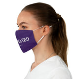 Vaccinated Purple Unisex Fabric Face Mask