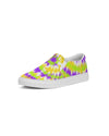 Tie Dye | Yellow, Purple, Green Women's Slip-On Canvas Shoe - Katrynthia Law