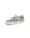 Safari | Snow Leopard Women's Slip-On Canvas Shoe - Katrynthia Law
