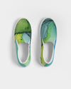 Ethereal | Green Watercolor Women's Slip-On Canvas Shoe - Katrynthia Law