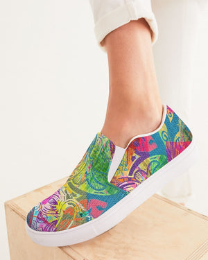 Dreamscape | Limitless Adventure Women's Slip-On Canvas Shoe - Katrynthia Law