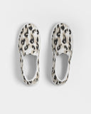 Safari | Snow Leopard Women's Slip-On Canvas Shoe - Katrynthia Law