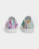 Dreamscape | White Rainbow Women's Slip-On Canvas Shoe - Katrynthia Law