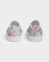 Floral | Pastel Leaves Women's Slip-On Canvas Shoe - Katrynthia Law