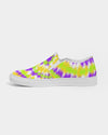 Tie Dye | Yellow, Purple, Green Women's Slip-On Canvas Shoe - Katrynthia Law