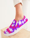 Tie Dye | Purple, Pink, White Women's Slip-On Canvas Shoe - Katrynthia Law