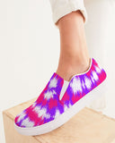 Tie Dye | Purple, Pink, White Women's Slip-On Canvas Shoe - Katrynthia Law