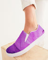 Ethereal | Purple Watercolor Women's Slip-On Canvas Shoe - Katrynthia Law