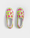 Tie Dye | Pink, Green, White Women's Slip-On Canvas Shoe - Katrynthia Law