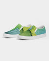 Ethereal | Green Watercolor Women's Slip-On Canvas Shoe - Katrynthia Law