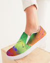 Galaxy | Green Pea Women's Slip-On Canvas Shoe - Katrynthia Law