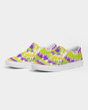 Tie Dye | Yellow, Purple, Green Women's Slip-On Canvas Shoe - Katrynthia Law