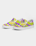 Tie Dye | Yellow, Purple, Green Women's Slip-On Canvas Shoe - Katrynthia Law