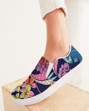 Floral | Evening Bouquet Women's Slip-On Canvas Shoe - Katrynthia Law