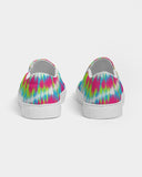 Tie Dye | Pink, Green, Blue, White Women's Slip-On Canvas Shoe - Katrynthia Law