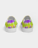 Tie Dye | Yellow, Purple, Green Women's Slip-On Canvas Shoe - Katrynthia Law