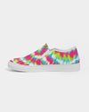 Tie Dye | Pink, Green, Blue, White Women's Slip-On Canvas Shoe - Katrynthia Law
