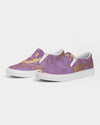 Ethereal | Purple Marble Women's Slip-On Canvas Shoe - Katrynthia Law