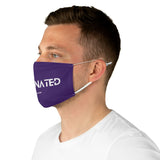 Vaccinated Purple Unisex Fabric Face Mask