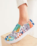Floral | Green Leaves Women's Slip-On Canvas Shoe - Katrynthia Law