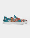 Floral | Turquoise Sun Women's Slip-On Canvas Shoe - Katrynthia Law