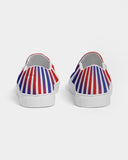 Chroma | Red White & Blue Women's Slip-On Canvas Shoe - Katrynthia Law