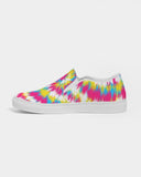 Tie Dye | Pink, Blue, Orange/Yellow, White Women's Slip-On Canvas Shoe - Katrynthia Law
