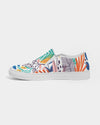 Floral | Green Leaves Women's Slip-On Canvas Shoe - Katrynthia Law