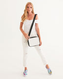 Dreamscape | White Rainbow Women's Slip-On Canvas Shoe - Katrynthia Law