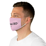 Vaccinated Pink Unisex Fabric Face Mask