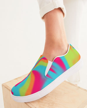 Tie Dye | Color Warp 1 Women's Slip-On Canvas Shoe - Katrynthia Law