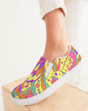 Psychedelic | Be Happy Women's Slip-On Canvas Shoe - Katrynthia Law
