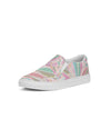Floral | Pastel Leaves Women's Slip-On Canvas Shoe - Katrynthia Law
