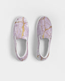Ethereal | Light Marble Women's Slip-On Canvas Shoe - Katrynthia Law
