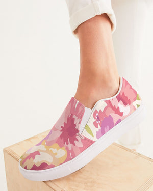 Floral | Watercolor Arrangement Women's Slip-On Canvas Shoe - Katrynthia Law