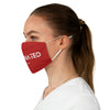 Vaccinated Red Unisex Fabric Face Mask