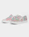 Floral | Pastel Leaves Women's Slip-On Canvas Shoe - Katrynthia Law