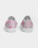 Floral | Light Leaves Women's Slip-On Canvas Shoe - Katrynthia Law